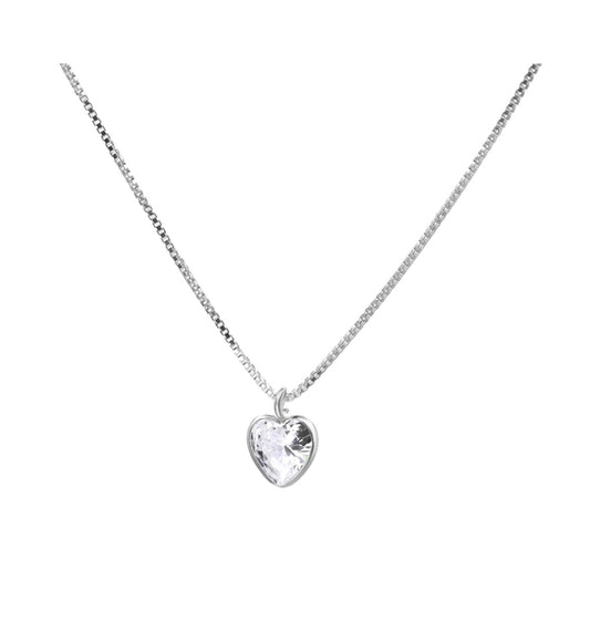 Collar Corazon Circon