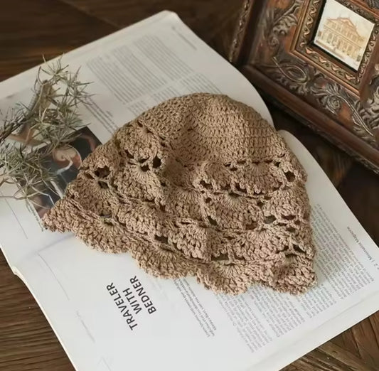 Casquete Crochet Khaki